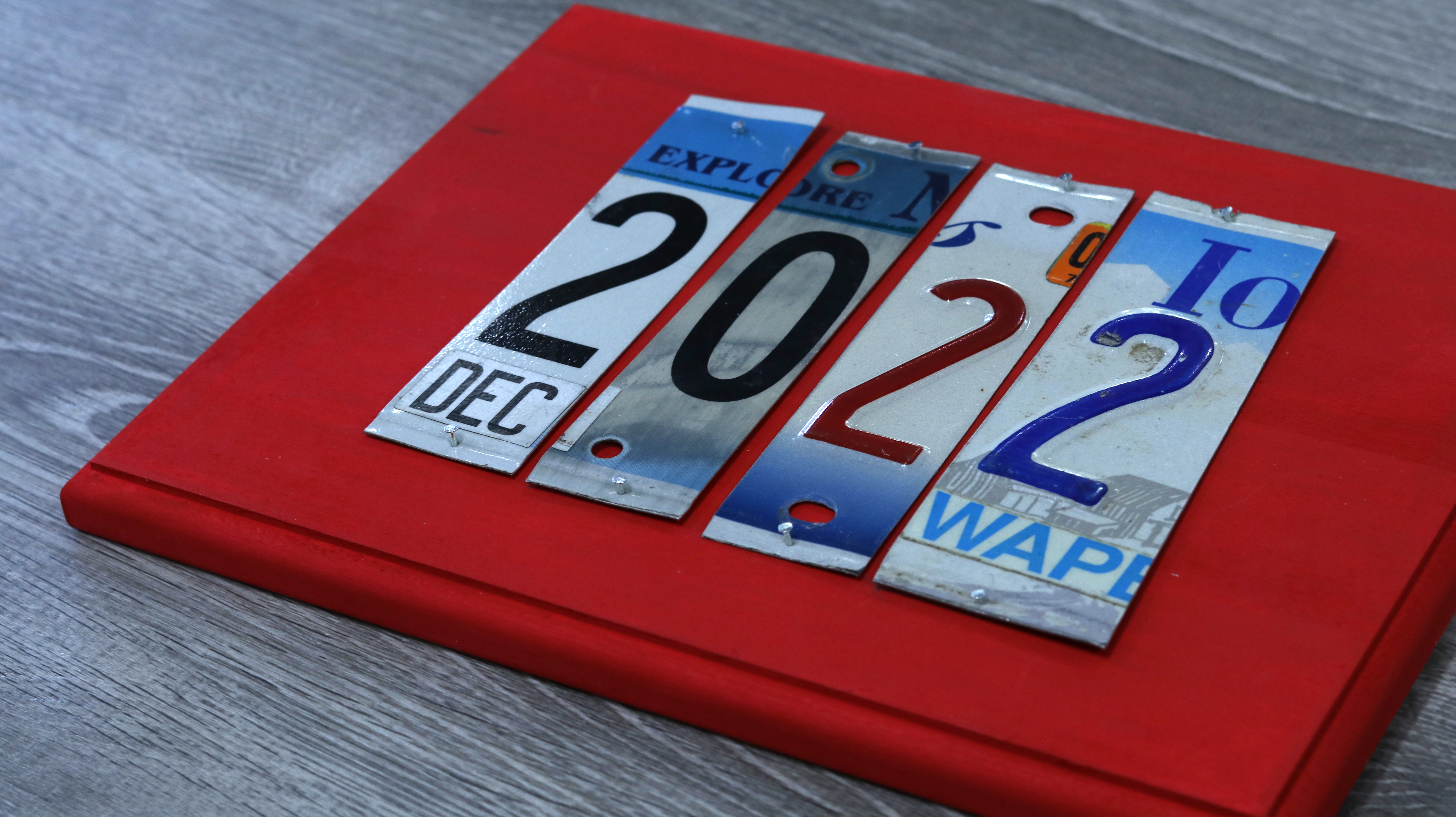 License Plate Sign