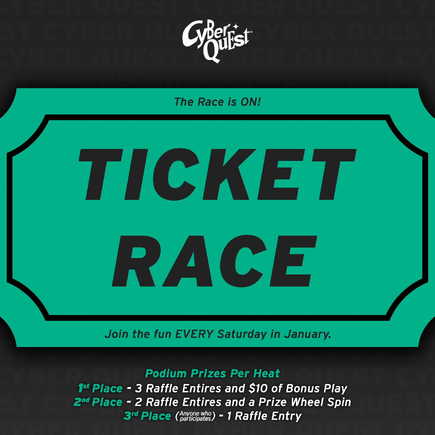 Ticket Race at Cyber Quest